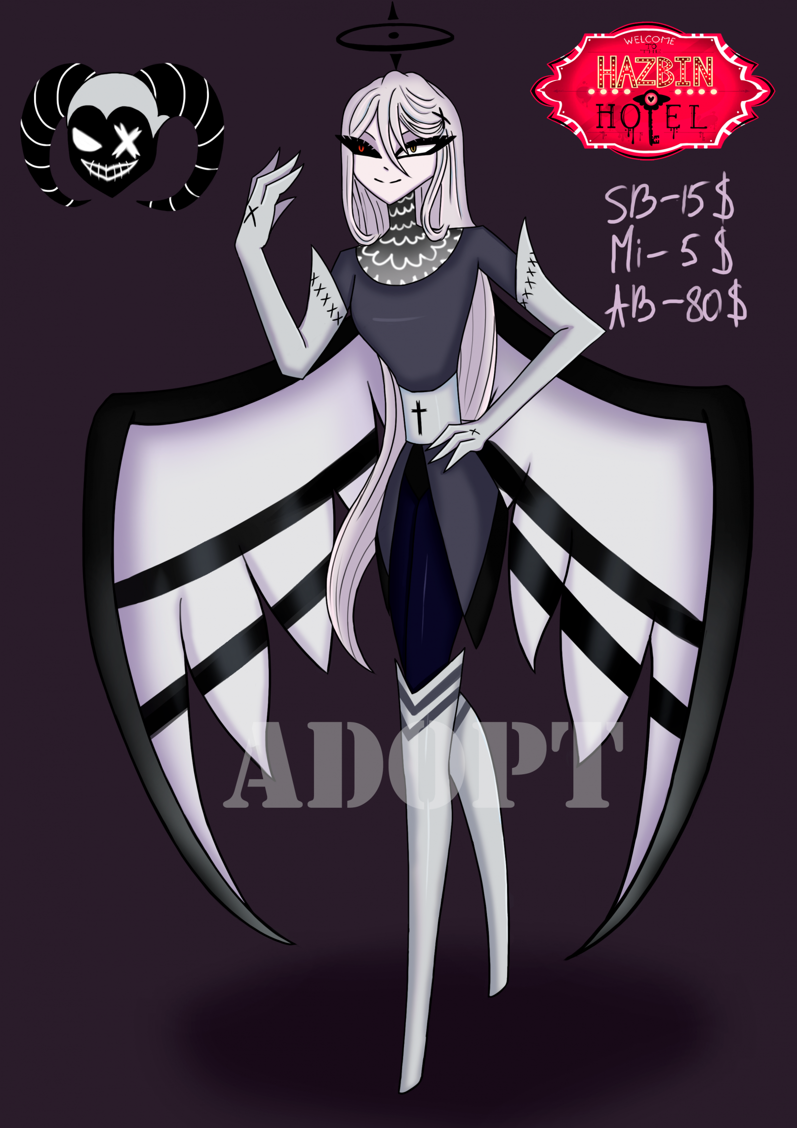 Hazbin hotel angel adopt (CLOSED) by Sannikora -- Fur Affinity [dot] net