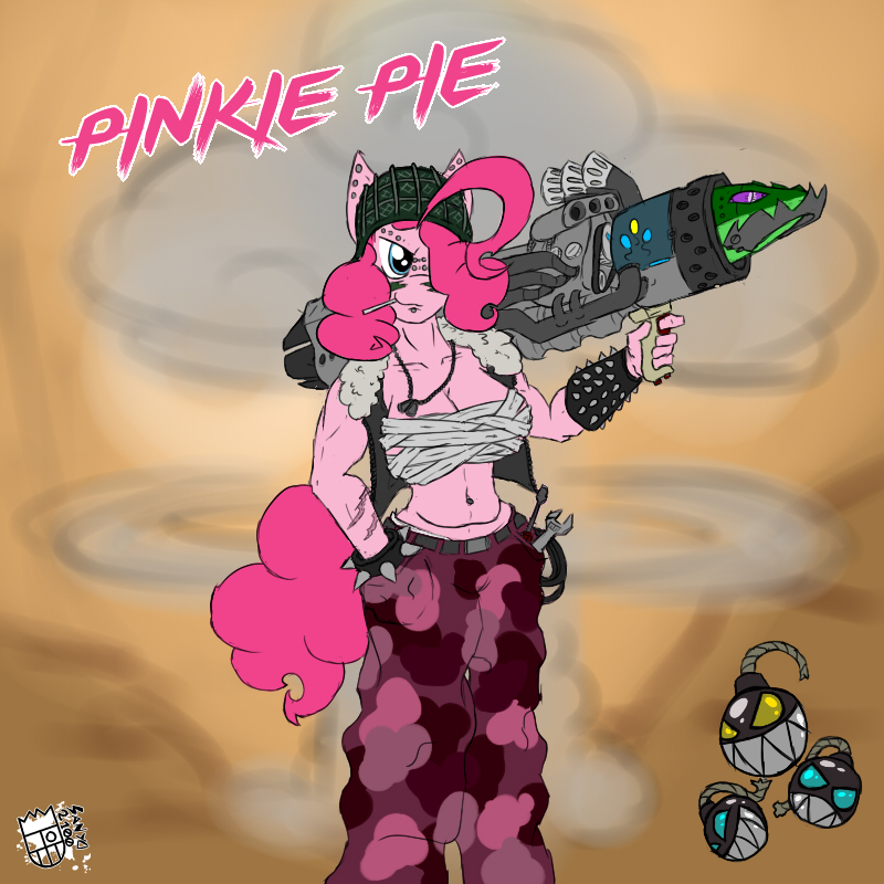 Pinkie Pie Stomping About by Sizevee -- Fur Affinity [dot] net