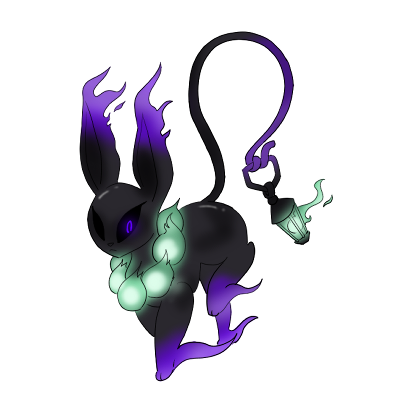 Ghost Type Eevee Evolution  Descreon (Shiny Form) by HalfafanD on  DeviantArt