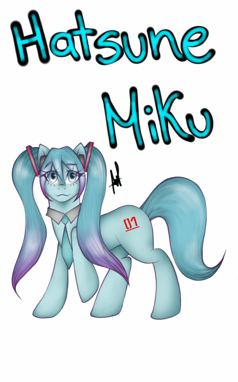 Miku versión My Little Pony by SaoriFury -- Fur Affinity [dot] net