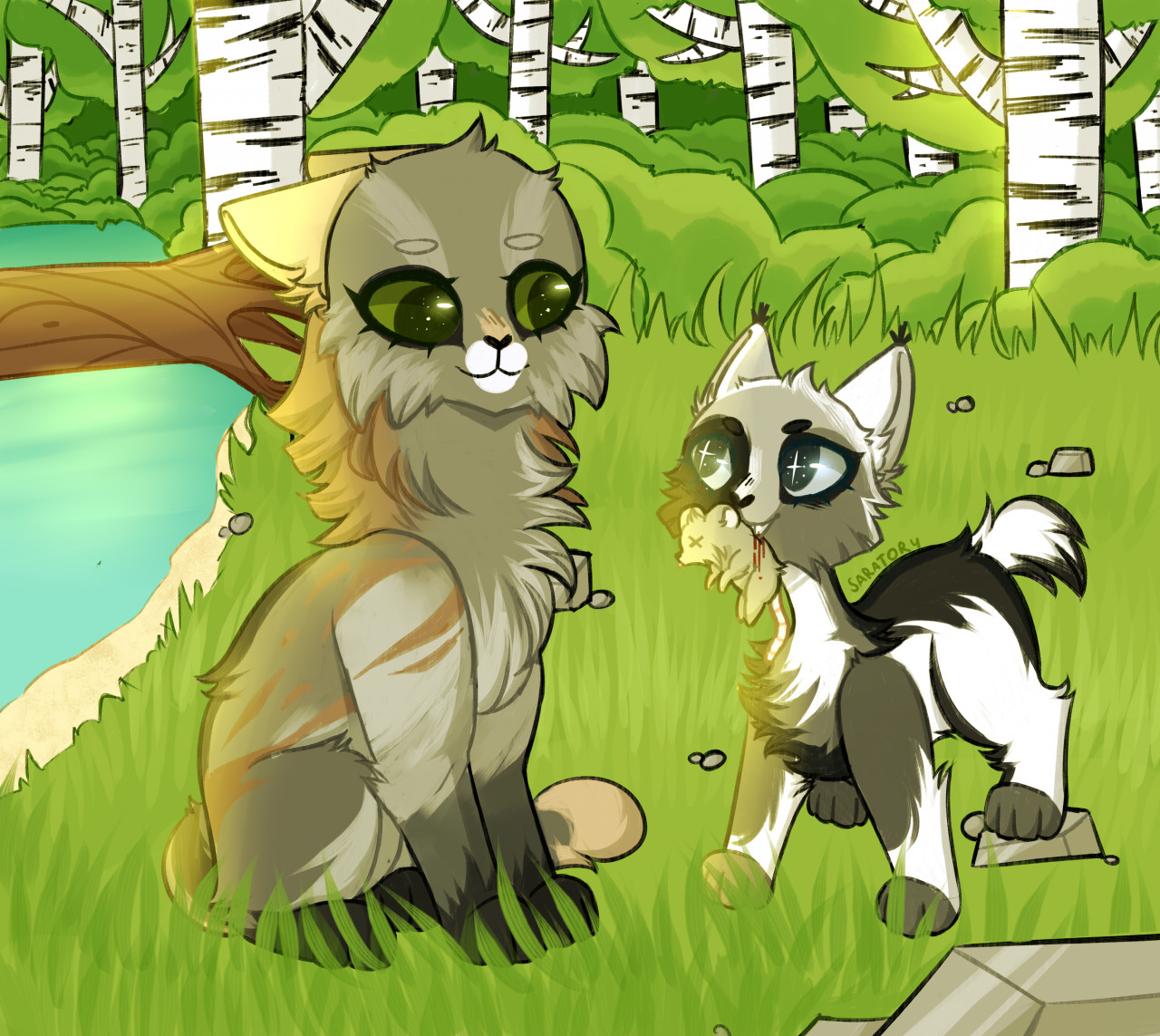 [Catwar] I and my Wife х) by Saratory -- Fur Affinity [dot] net