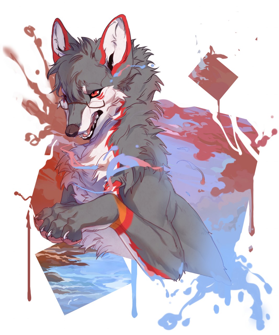 Painting Wolf