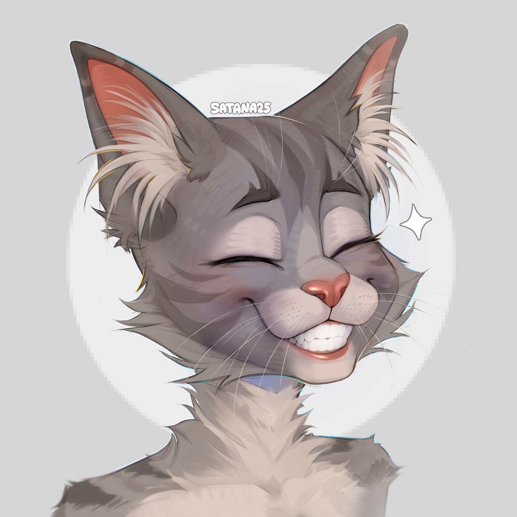 CATsona portrait by satana25 -- Fur Affinity [dot] net
