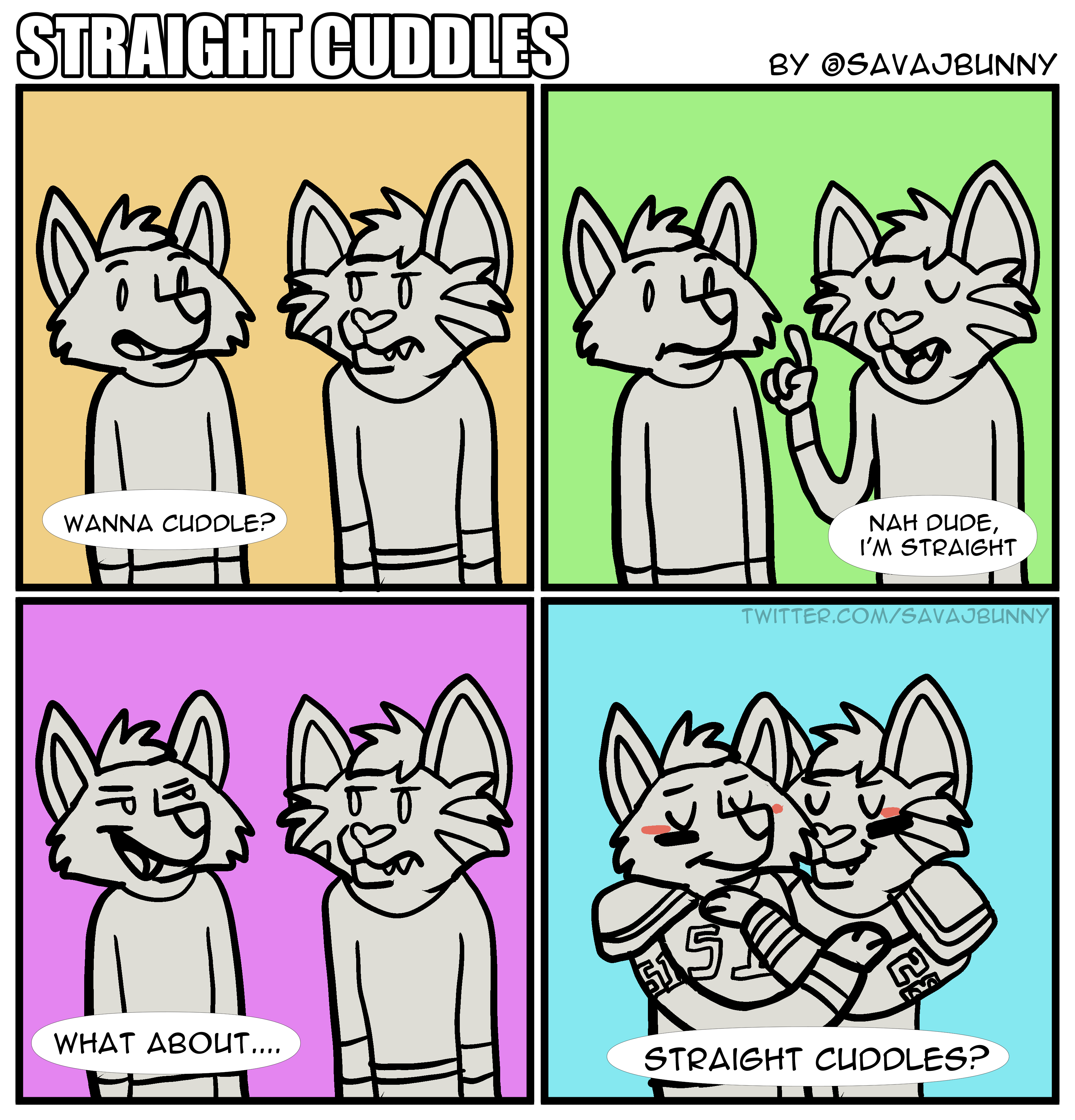 Straight furry comic