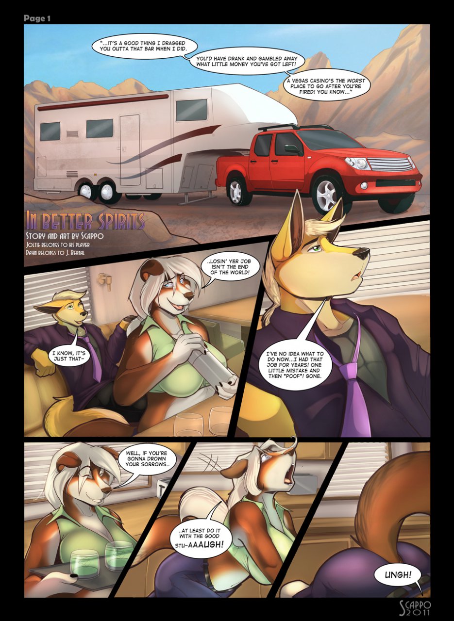 In Better Spirits: Page 1 by Scappo -- Fur Affinity [dot] net