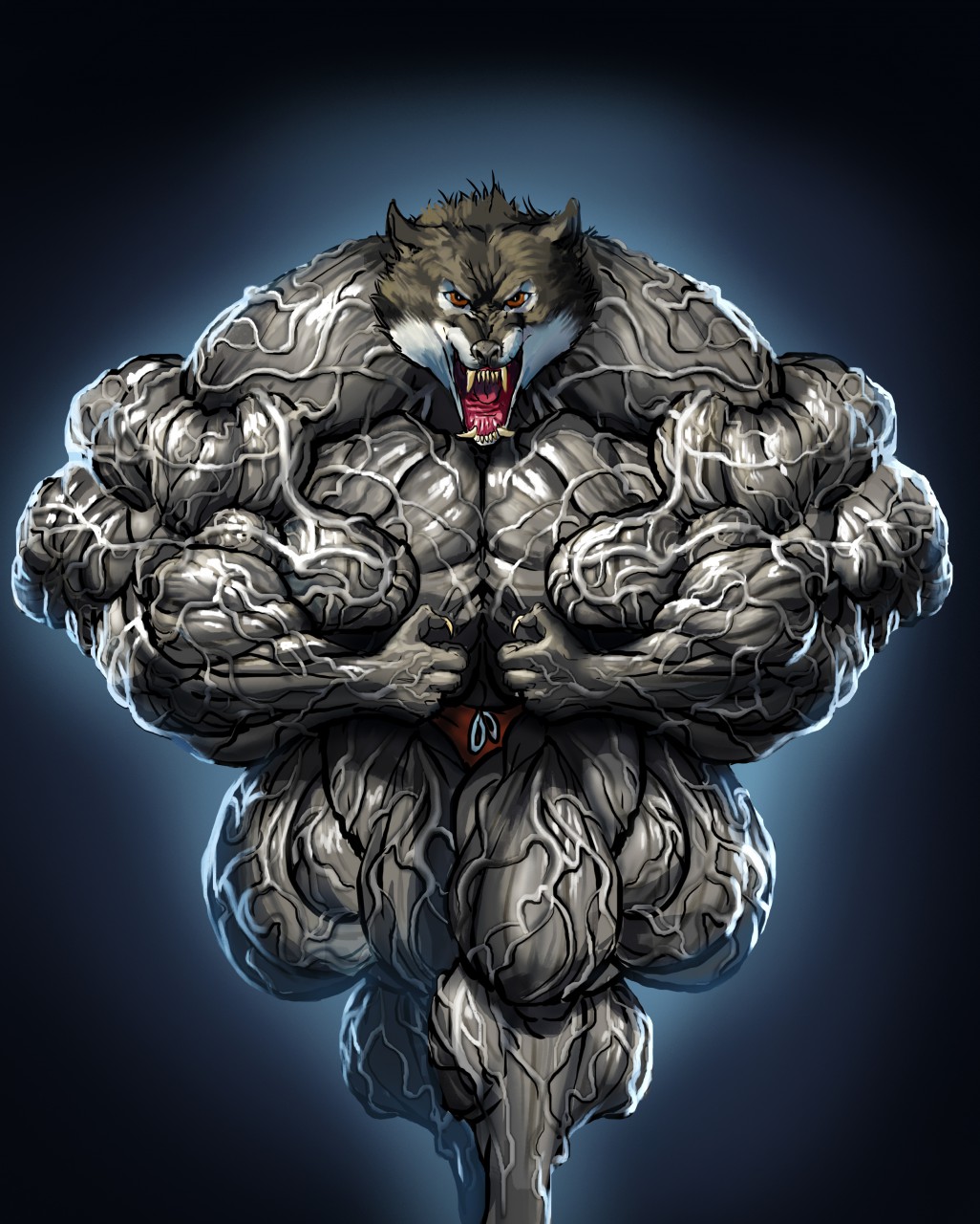 Muscle growth Werewolf