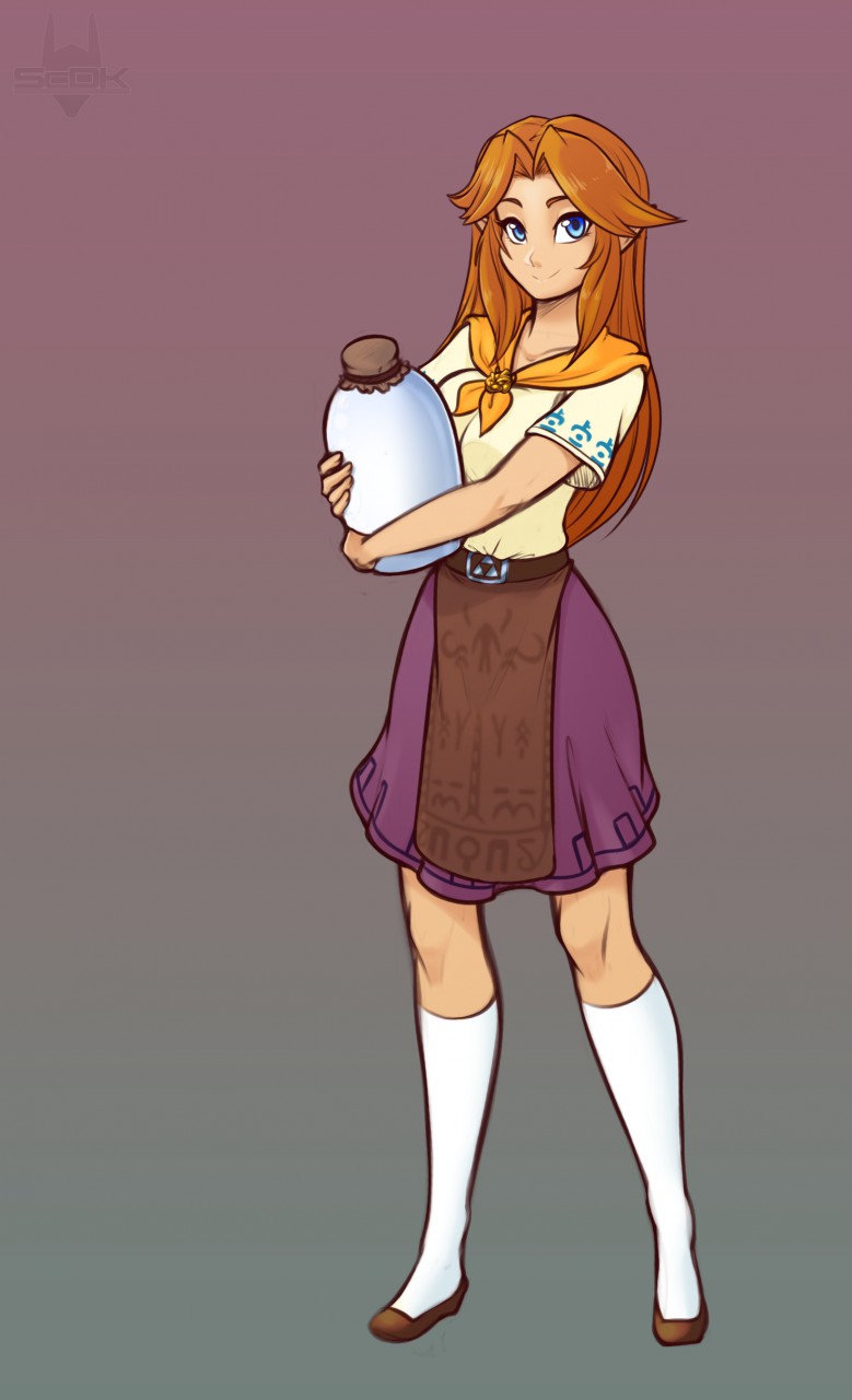 Sketch - Malon / Cremia (Short Skirt Edition) by ScorpDK -- Fur Affinity  [dot] net