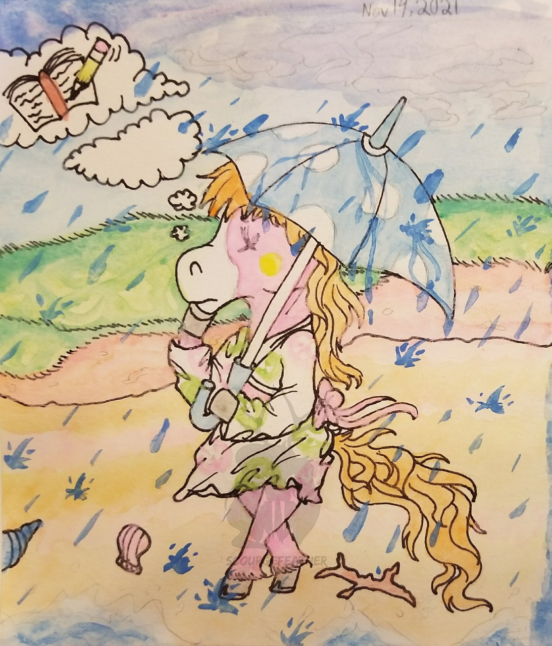 How to Draw Rainy Season scenery for kids/ step by step / Art by Sukanta -  YouTube