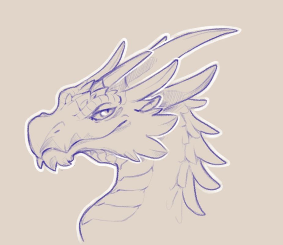 Sketch dragon by Bazted -- Fur Affinity [dot] net
