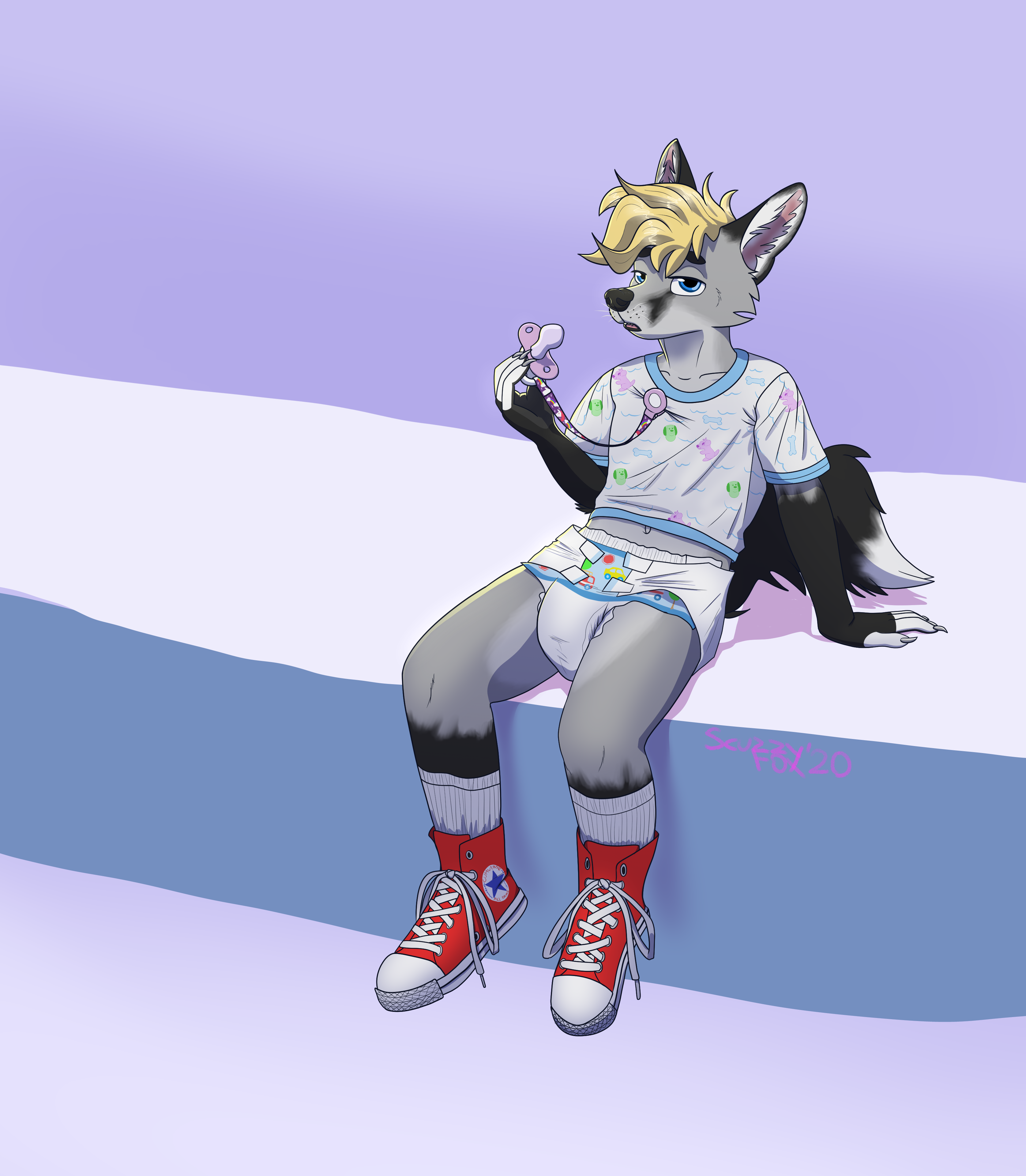 CW: Diaper  Can I Help You? (No Hoodie version) by ScuzzyFox -- Fur  Affinity [dot] net