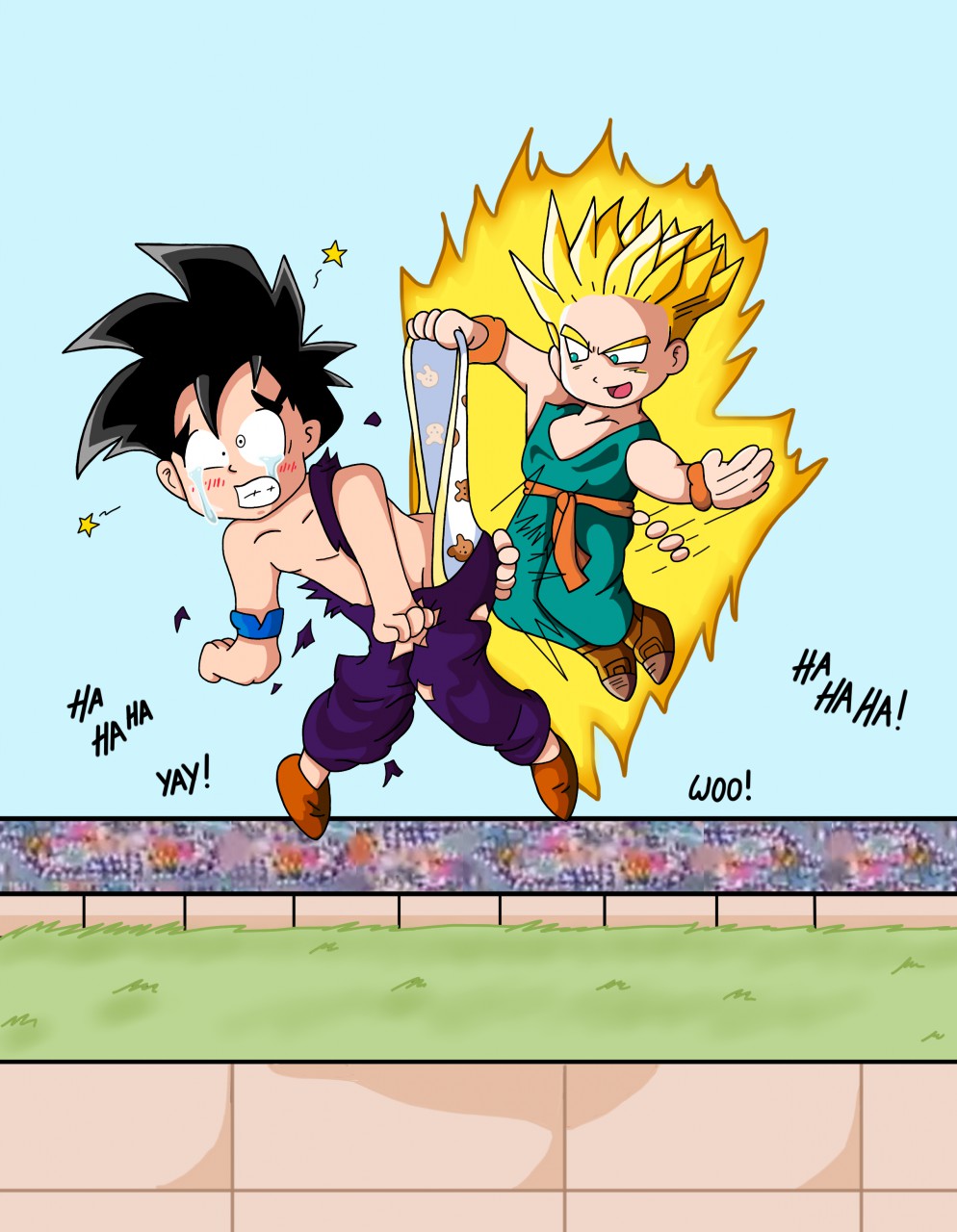 Goku wedgie