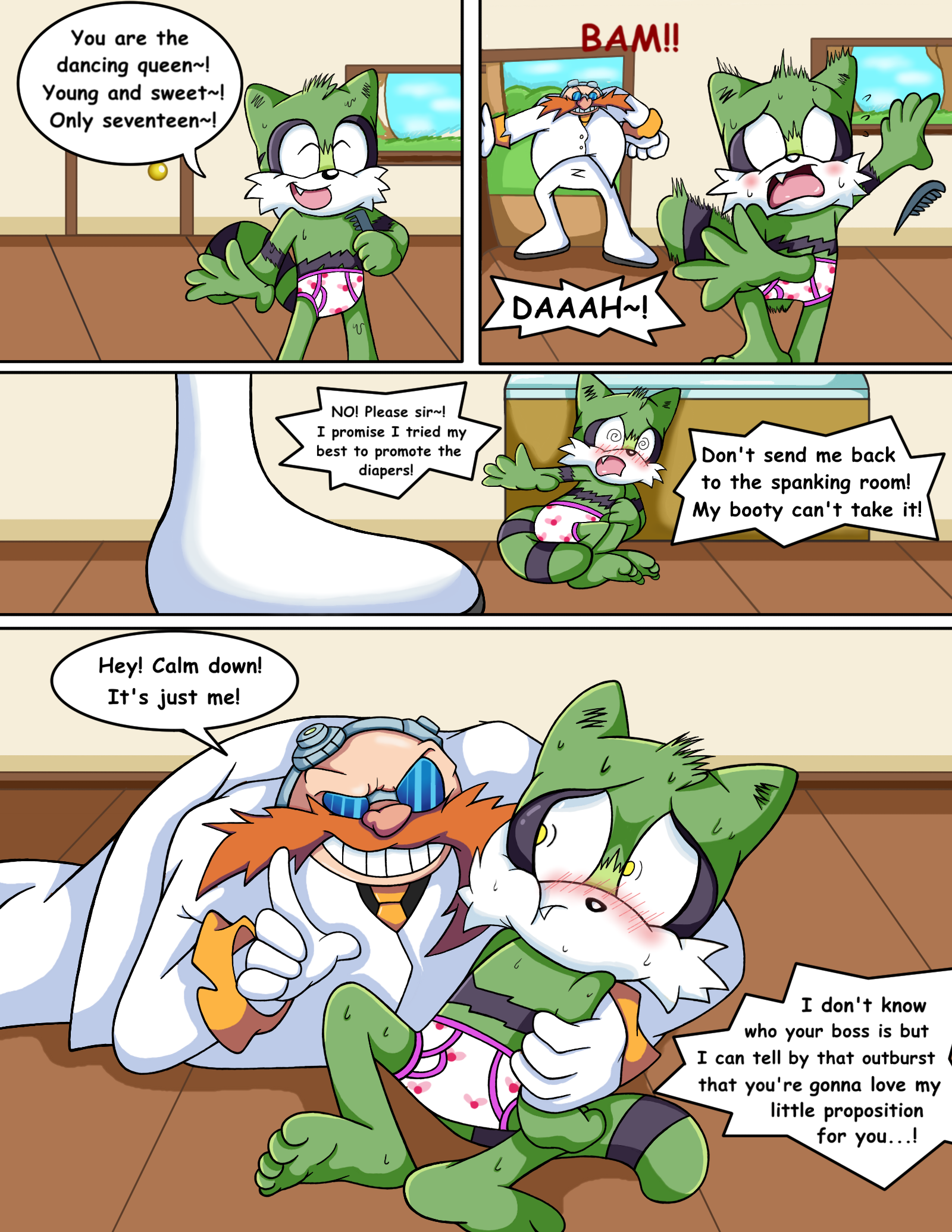 Sonic Survivor Island - Page 54: Early Morning Taunting by SDCharm -- Fur  Affinity [dot] net