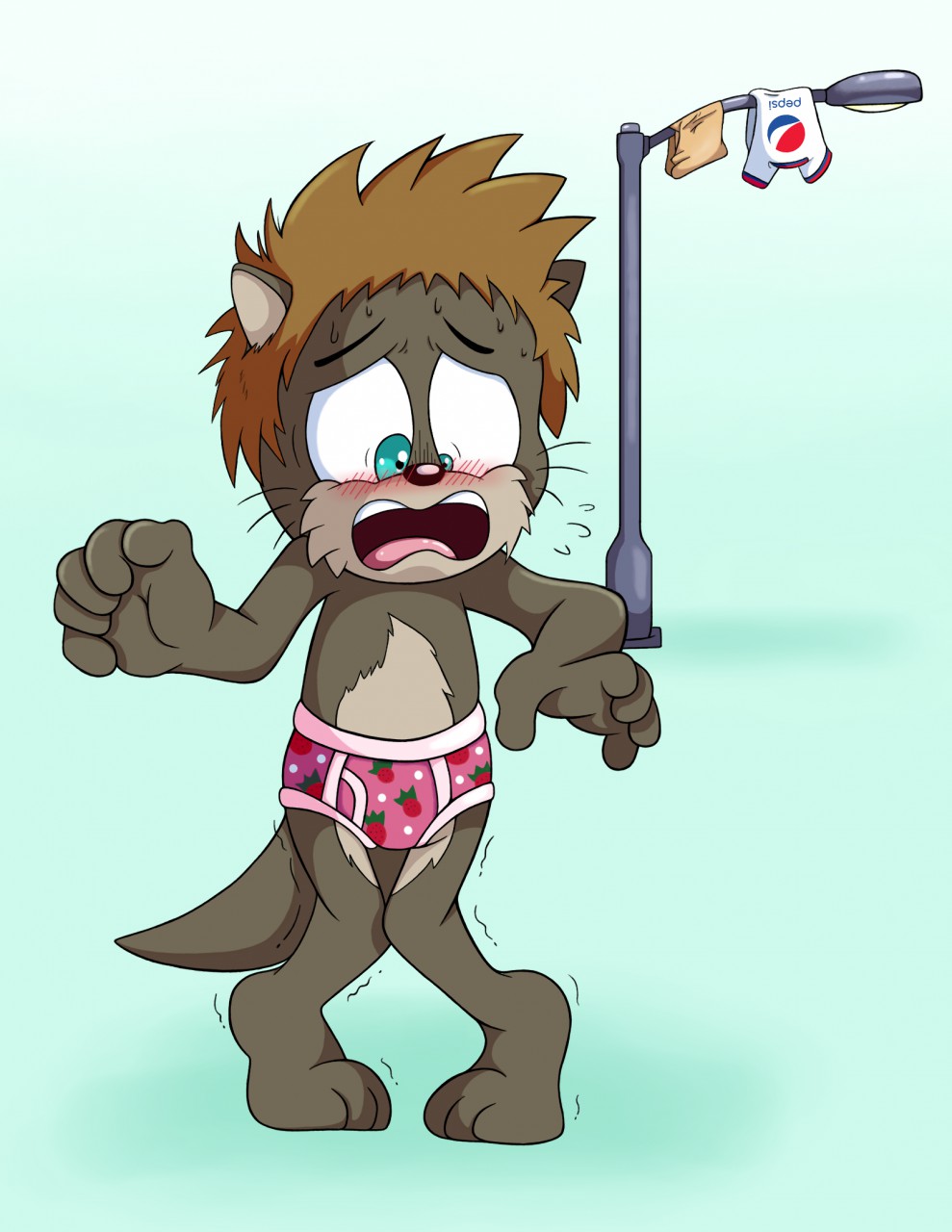 Otter in Undies On the Street! (Commission) by SDCharm -- Fur Affinity  [dot] net