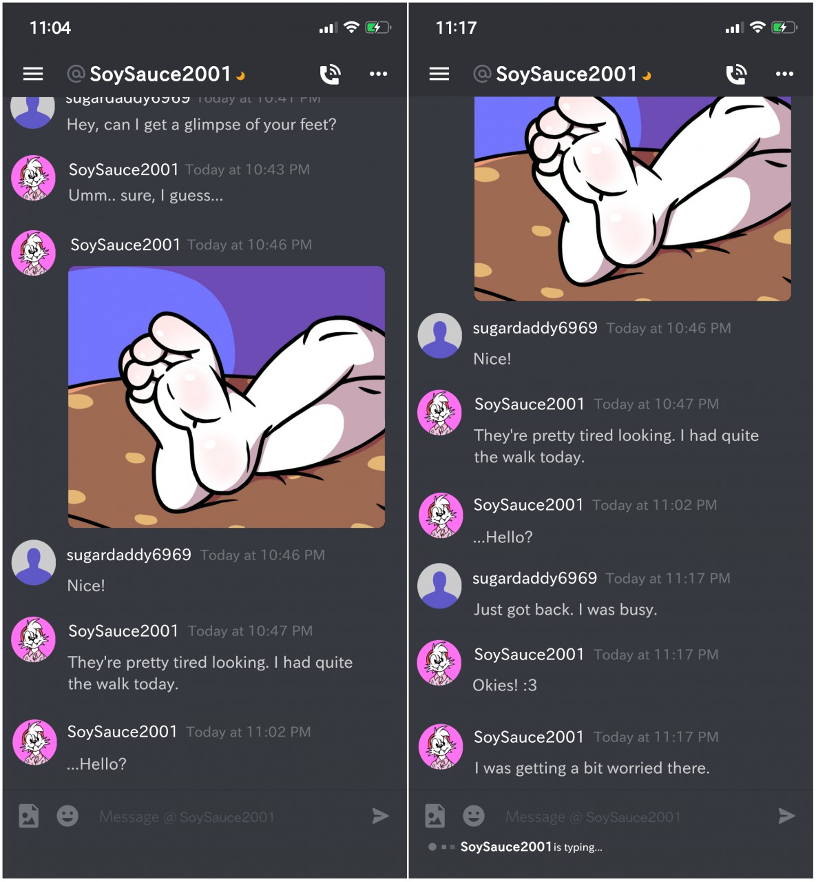 Foot fetish discord