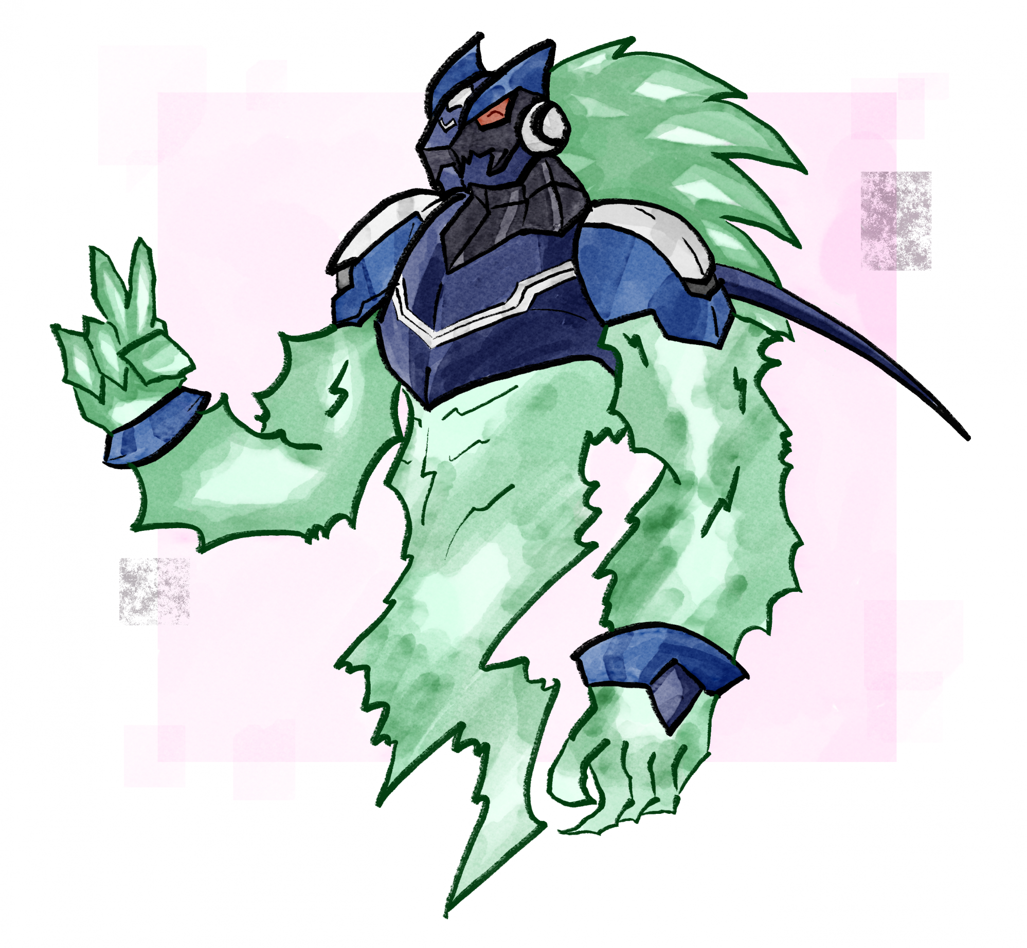 Omega Xis is greeting you by Seikatsu Wolf Fur Affinity dot net