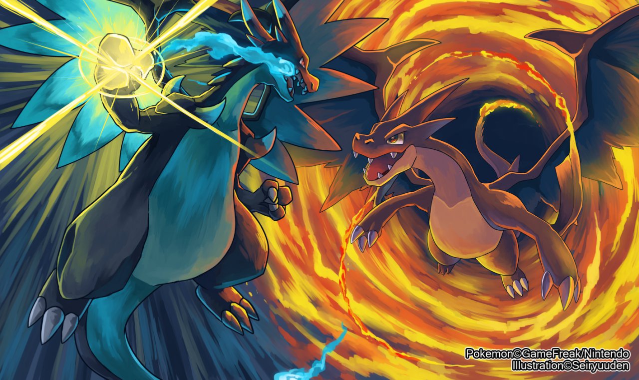 The Ultimate Mega Showdown Charizard X Vs Charizard Y By Seiryuuden Fur Affinity Dot Net