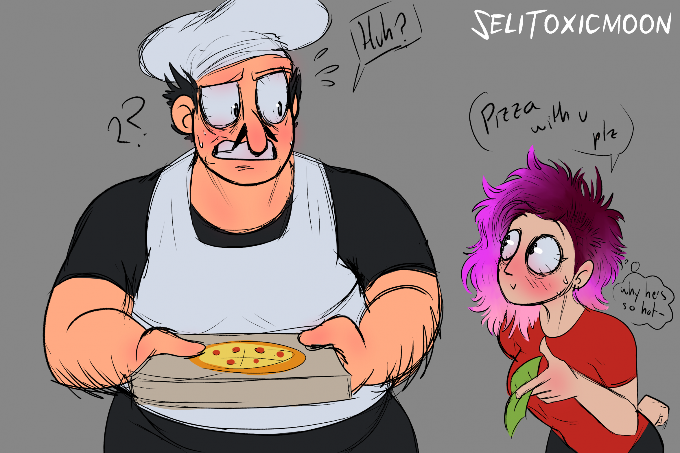 PIZZA TOWER] A pizza for two please? by SeliDevilfeather -- Fur Affinity  [dot] net