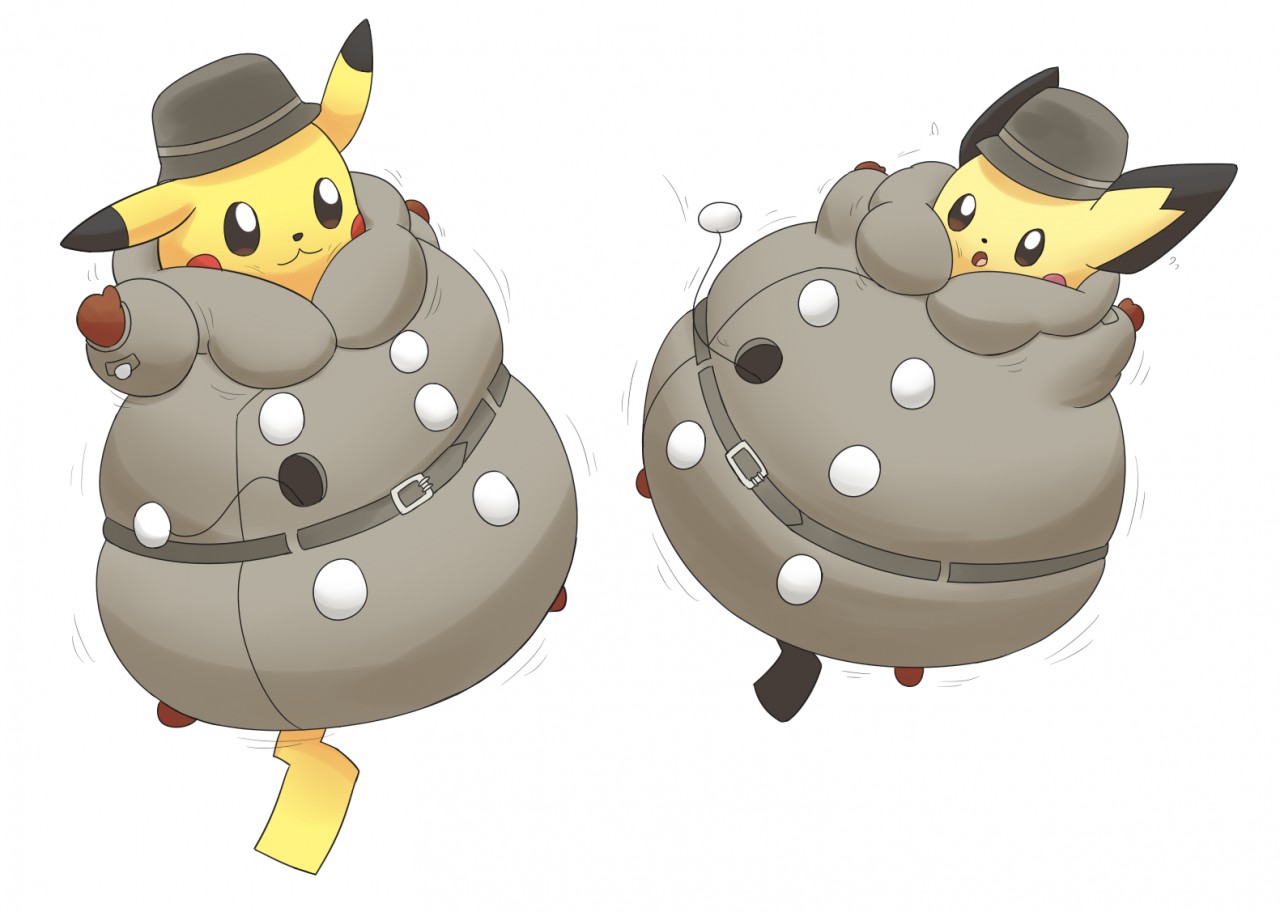 Commission) Inspector Pikachu and Selphy 2/5 by selphy6 -- Fur Affinity [dot]  net