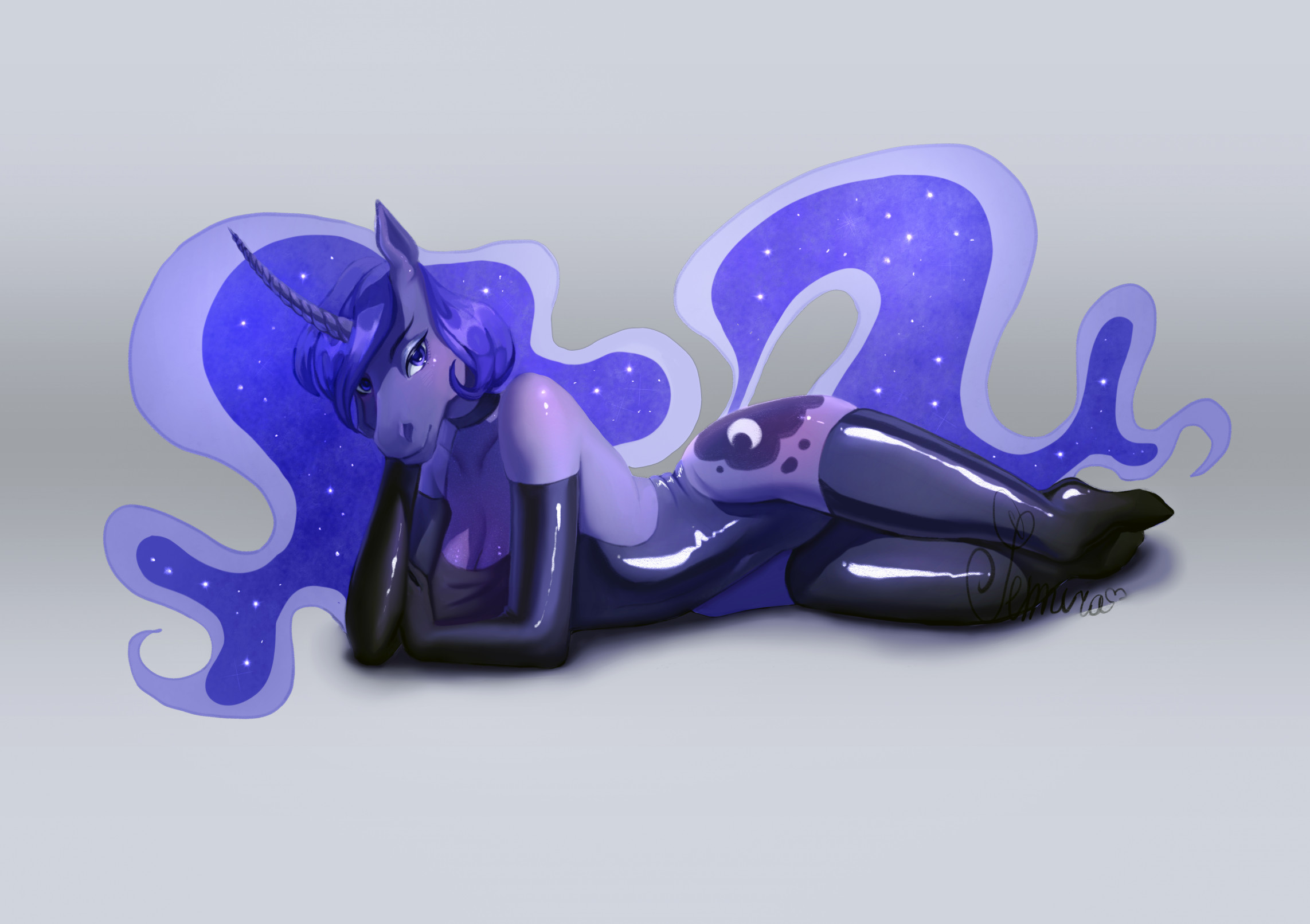 Princess Luna by SemiraSB -- Fur Affinity [dot] net