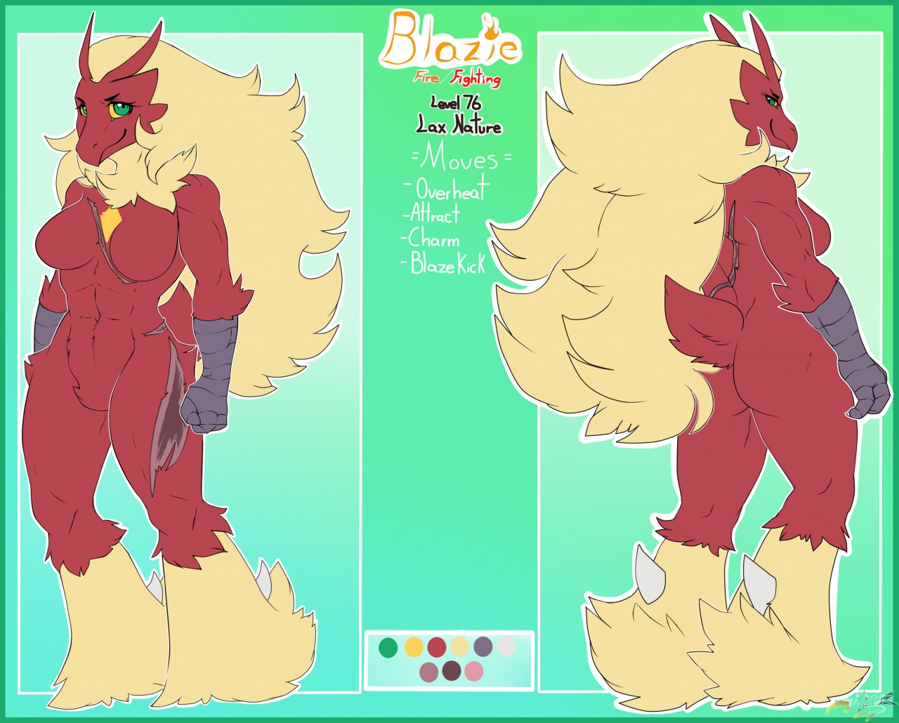 Blazie Reference sheet