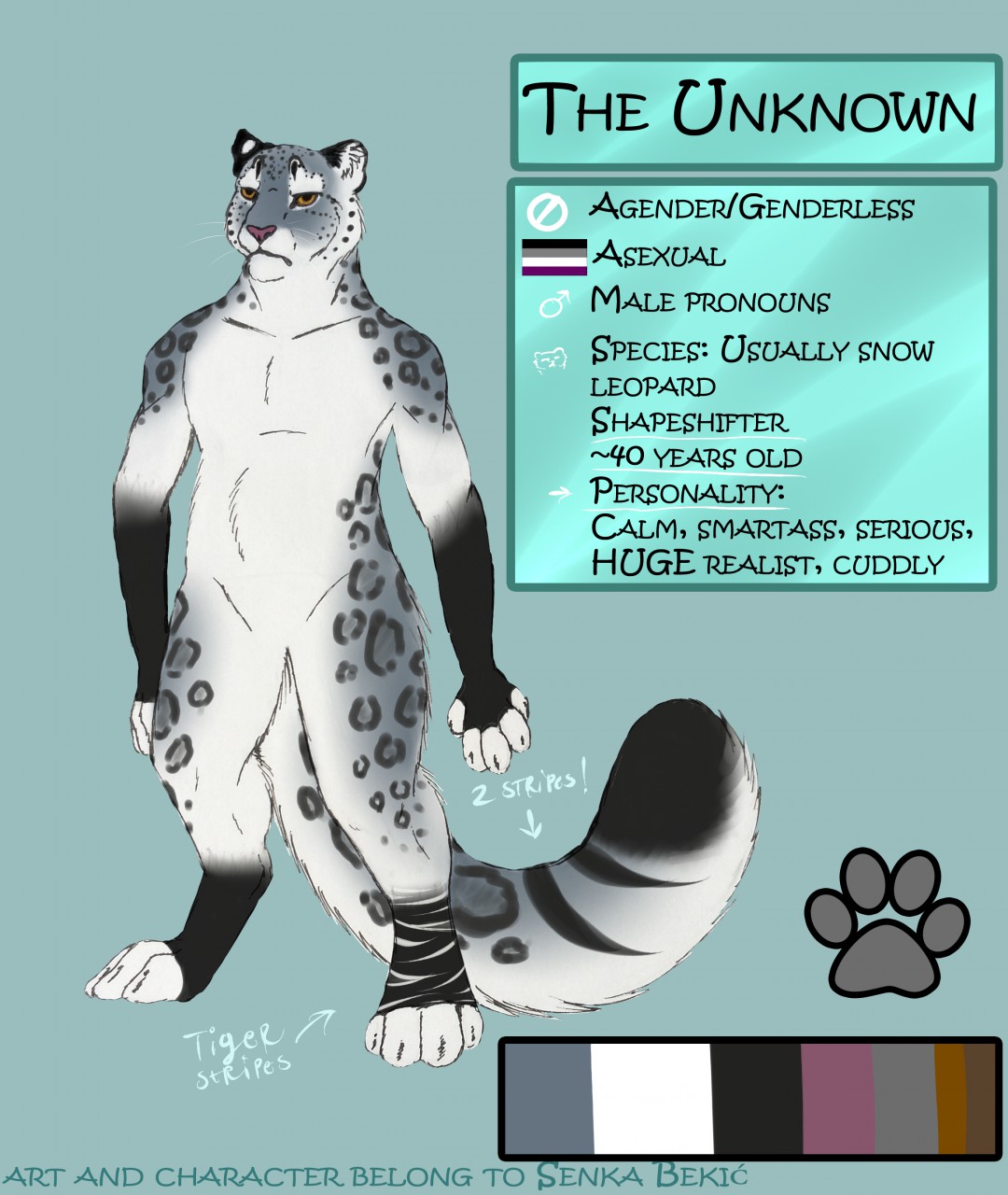 Anthro snow leopard