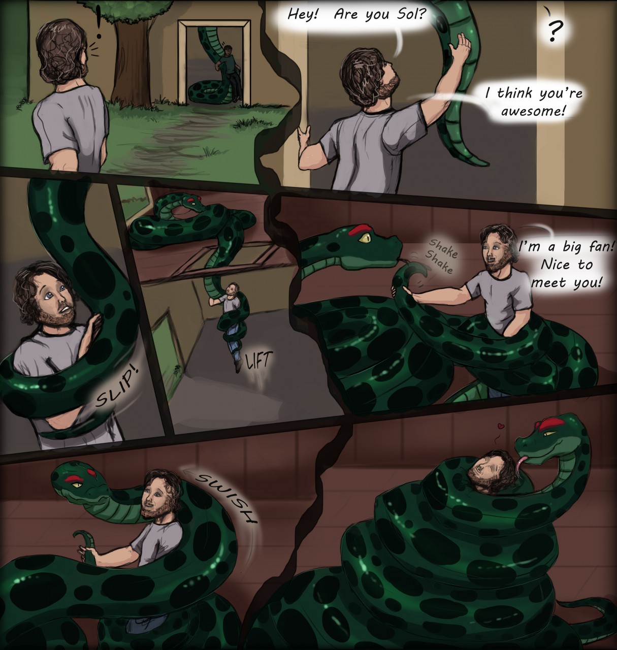 Snake vore comics