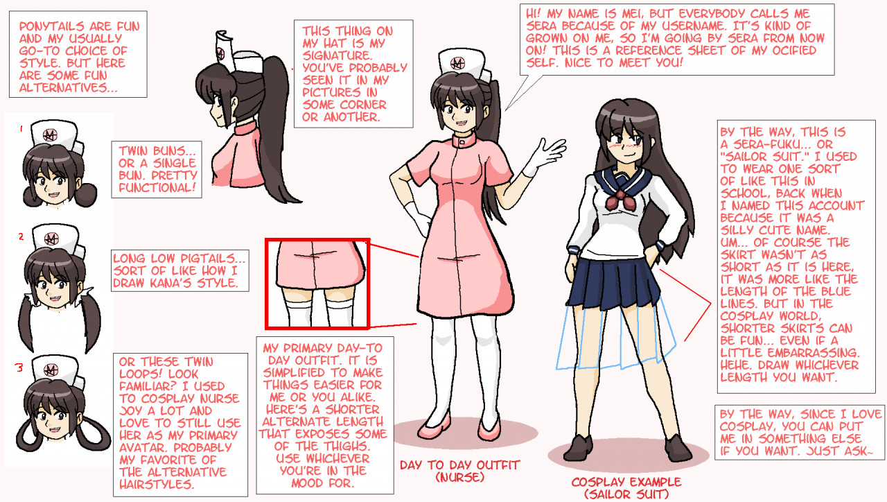 Meet Nurse Sera (OC Reference Sheet) by Sera-fuku -- Fur Affinity [dot] net