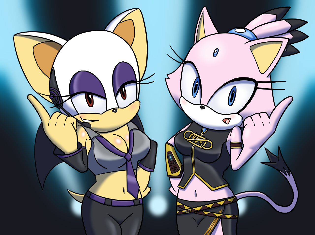 Haku Rouge and Luka Blaze by sergeant16bit -- Fur Affinity [dot] net