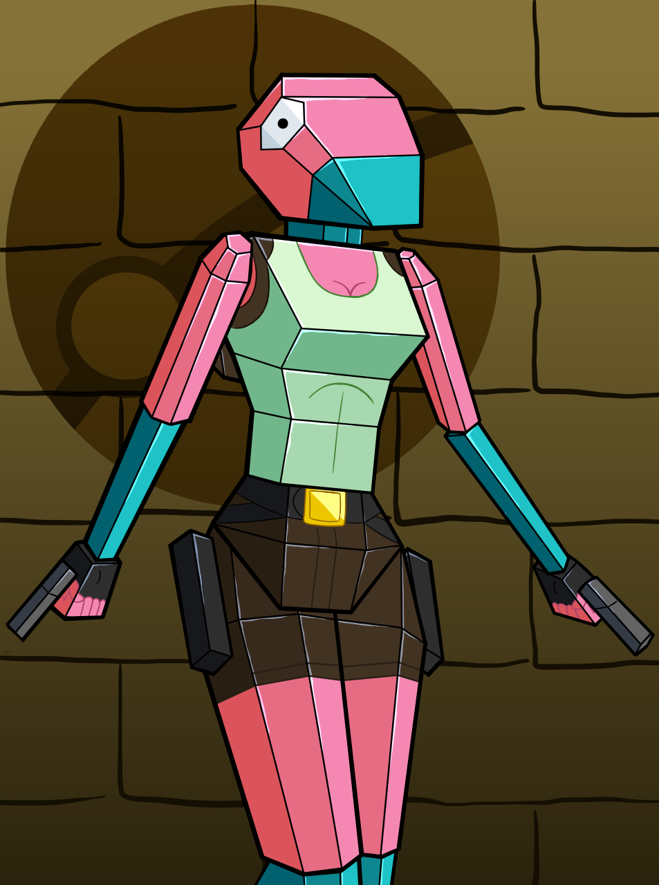 Porygon Tomb Raider by sergeant16bit -- Fur Affinity [dot] net