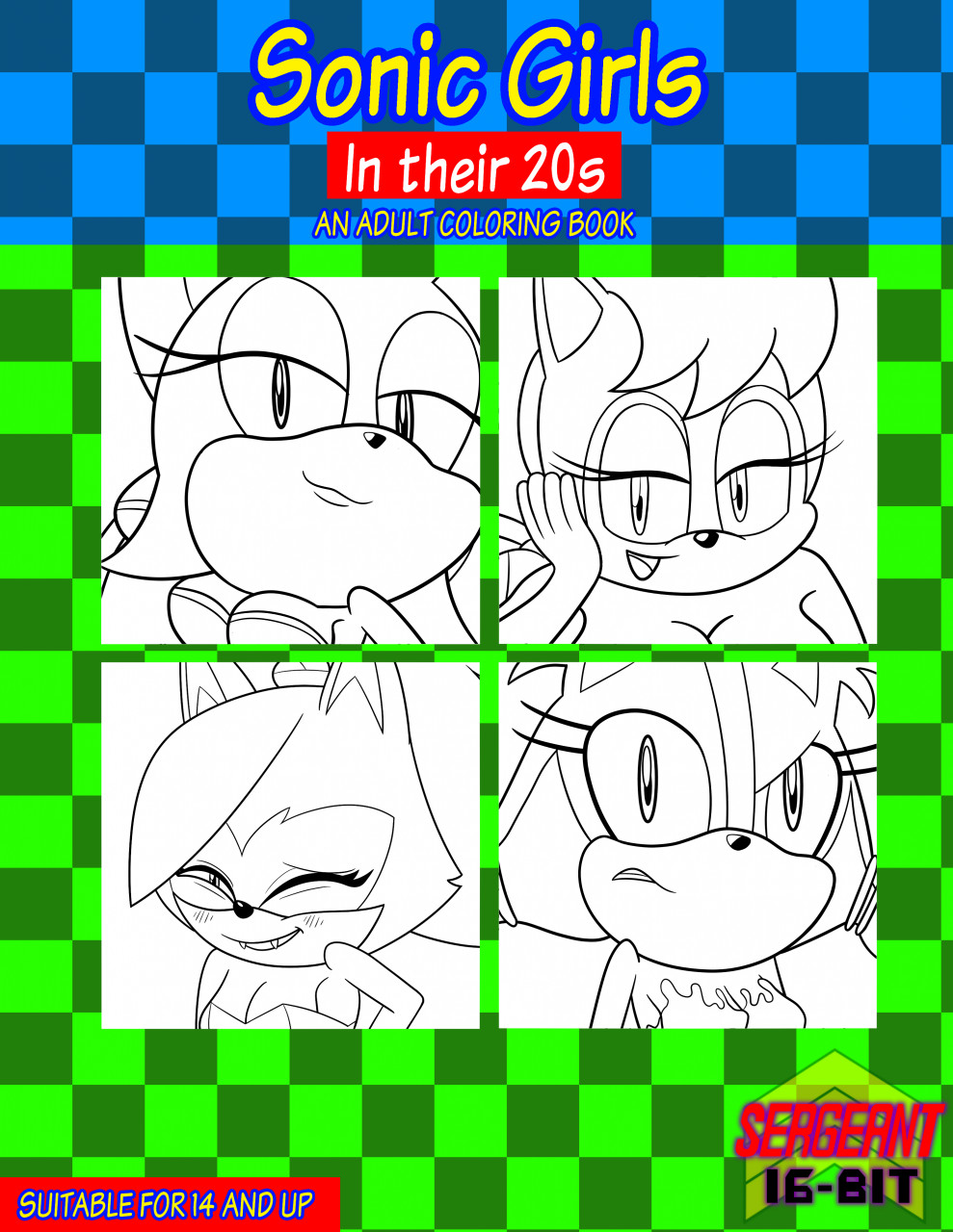 Cute Amy Rose Sonic The Hedgehog Coloring Pages 