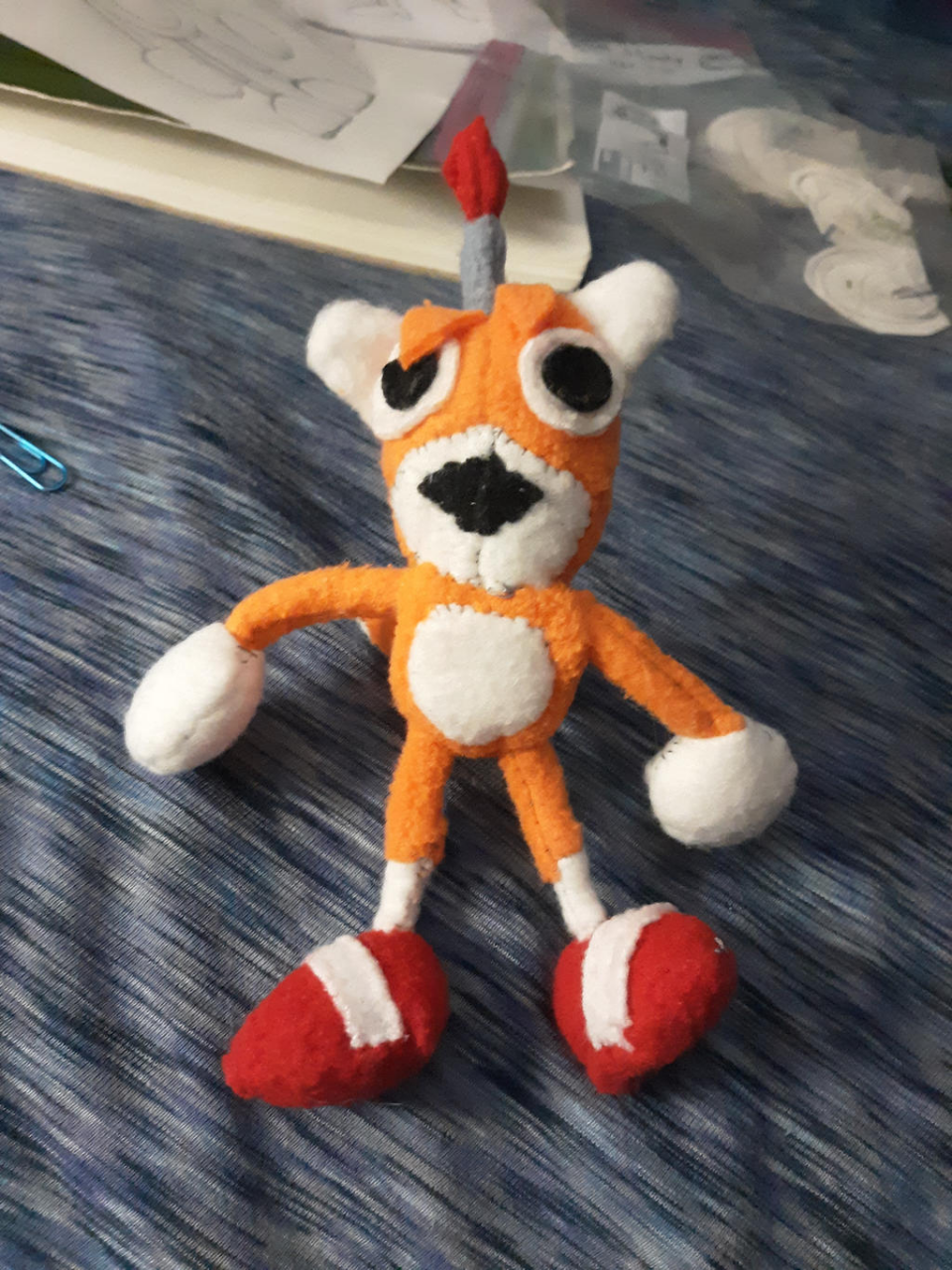 Custom Plush Just Like Tails Doll Inspired Plush funmade 