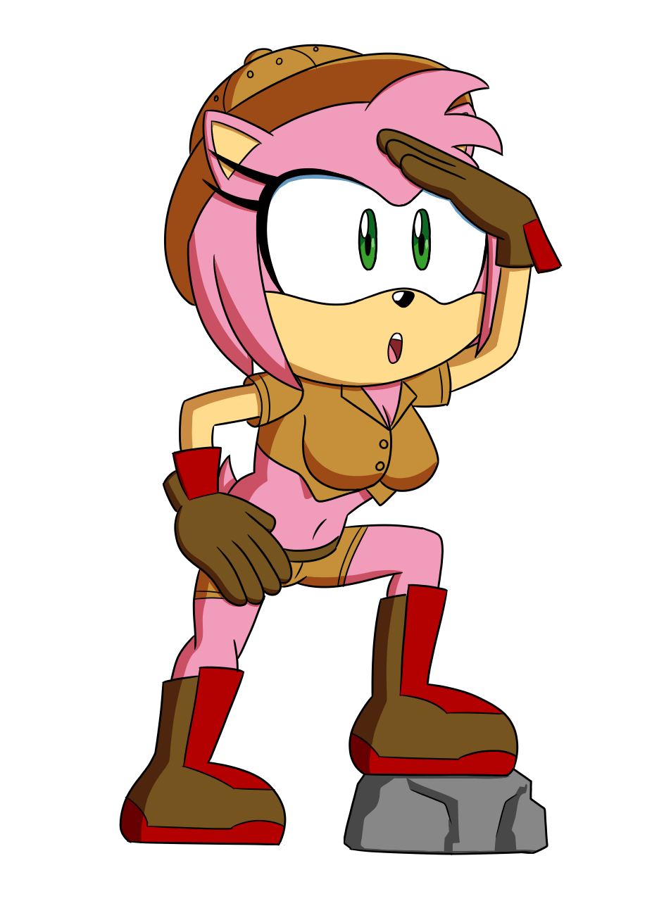 Amy rose belly button