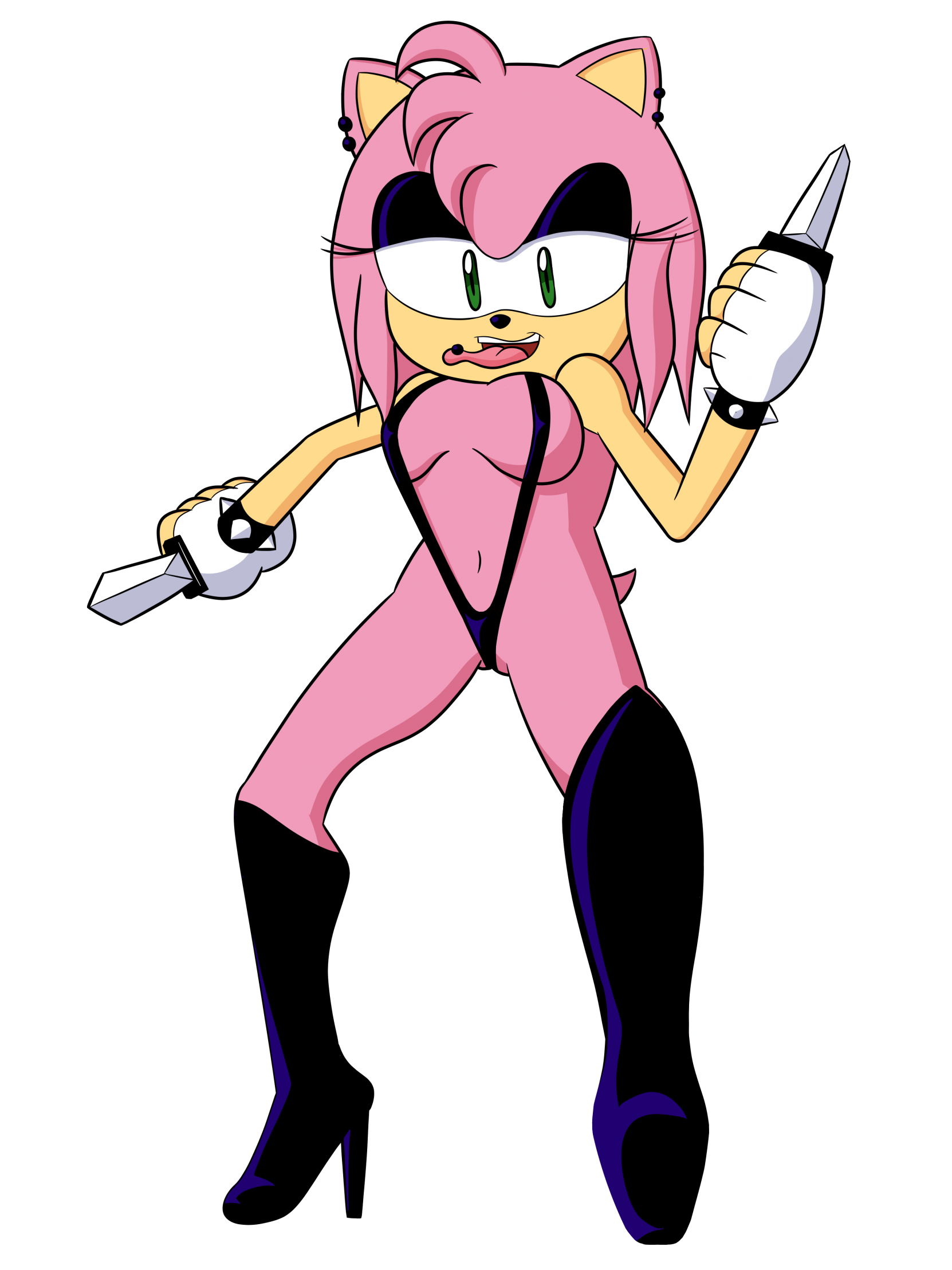 Amy Rose Ready to Get Freaky by sergeant16bit -- Fur Affinity [dot] net