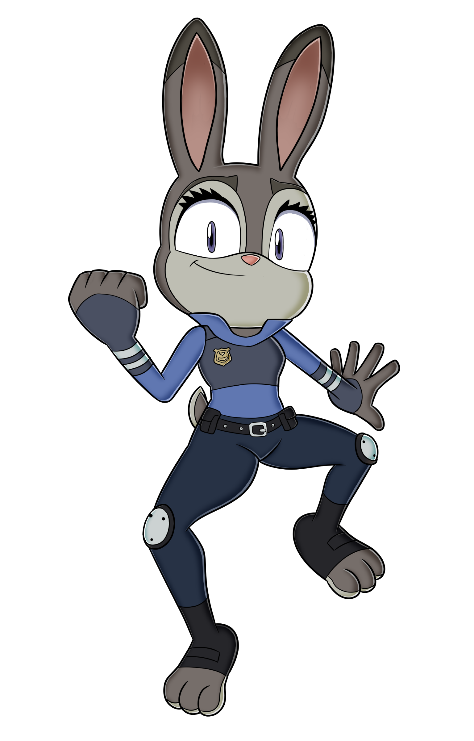 Judy Hopps as a Sonic character by sergeant16bit -- Fur Affinity [dot] net