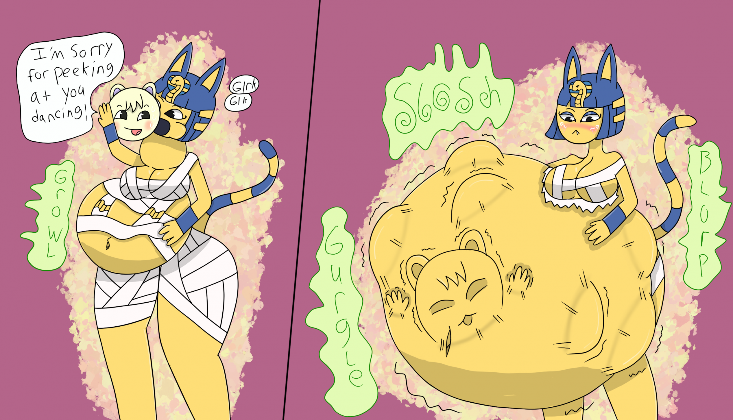 Ankha got caught dancing by serpentElite -- Fur Affinity [dot] net