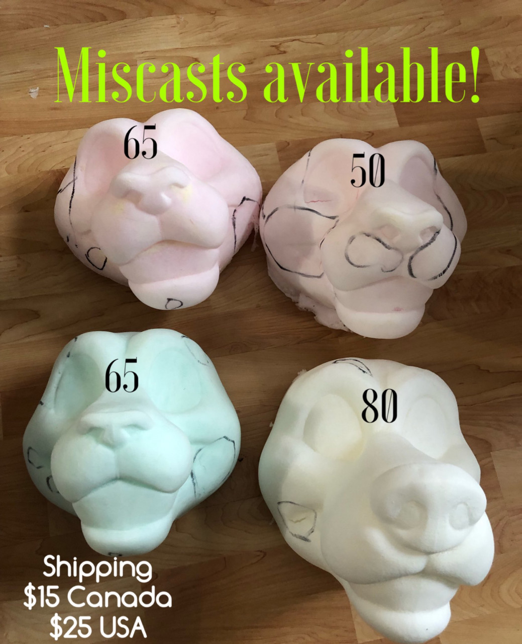 Miscast Foam Bases by SewingStuffs -- Fur Affinity [dot] net