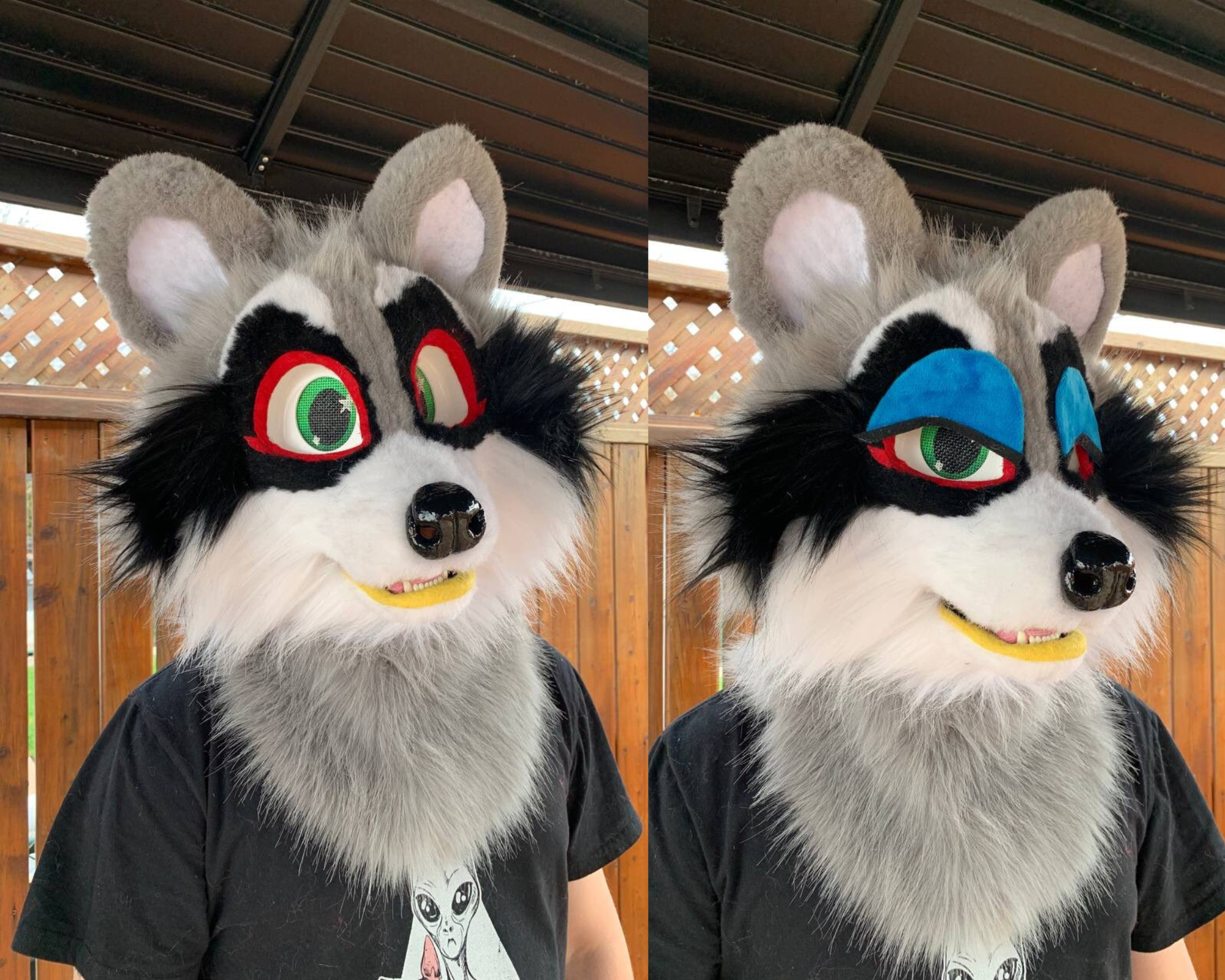 Custom Raccoon Fursuit Head by SewingStuffs -- Fur Affinity [dot] net