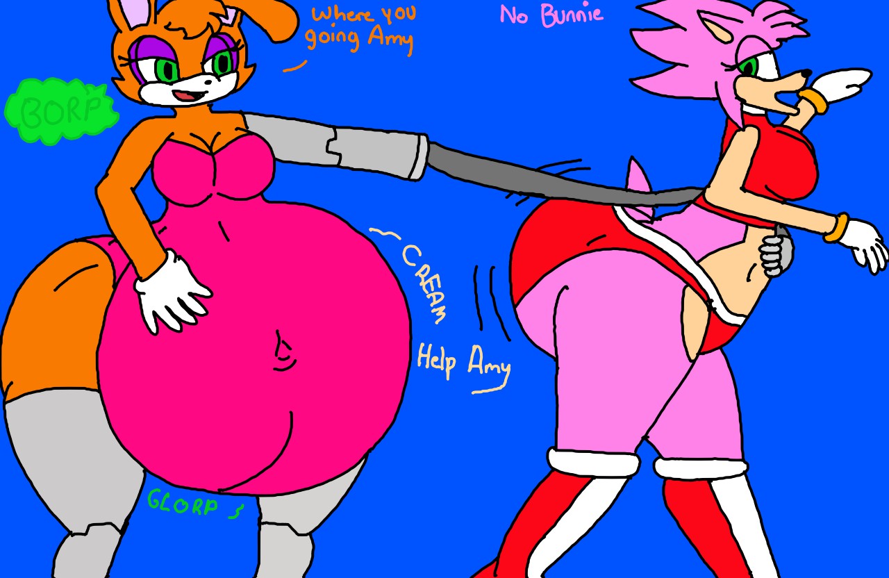 Bunnie Vores Cream And Next is Amy Rose by SGVW2050 -- Fur Affinity [dot]  net