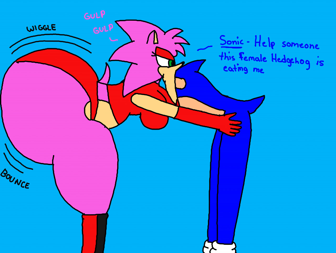 R2: Amy Rose is eating Sonic by SGVW2050 -- Fur Affinity [dot] net