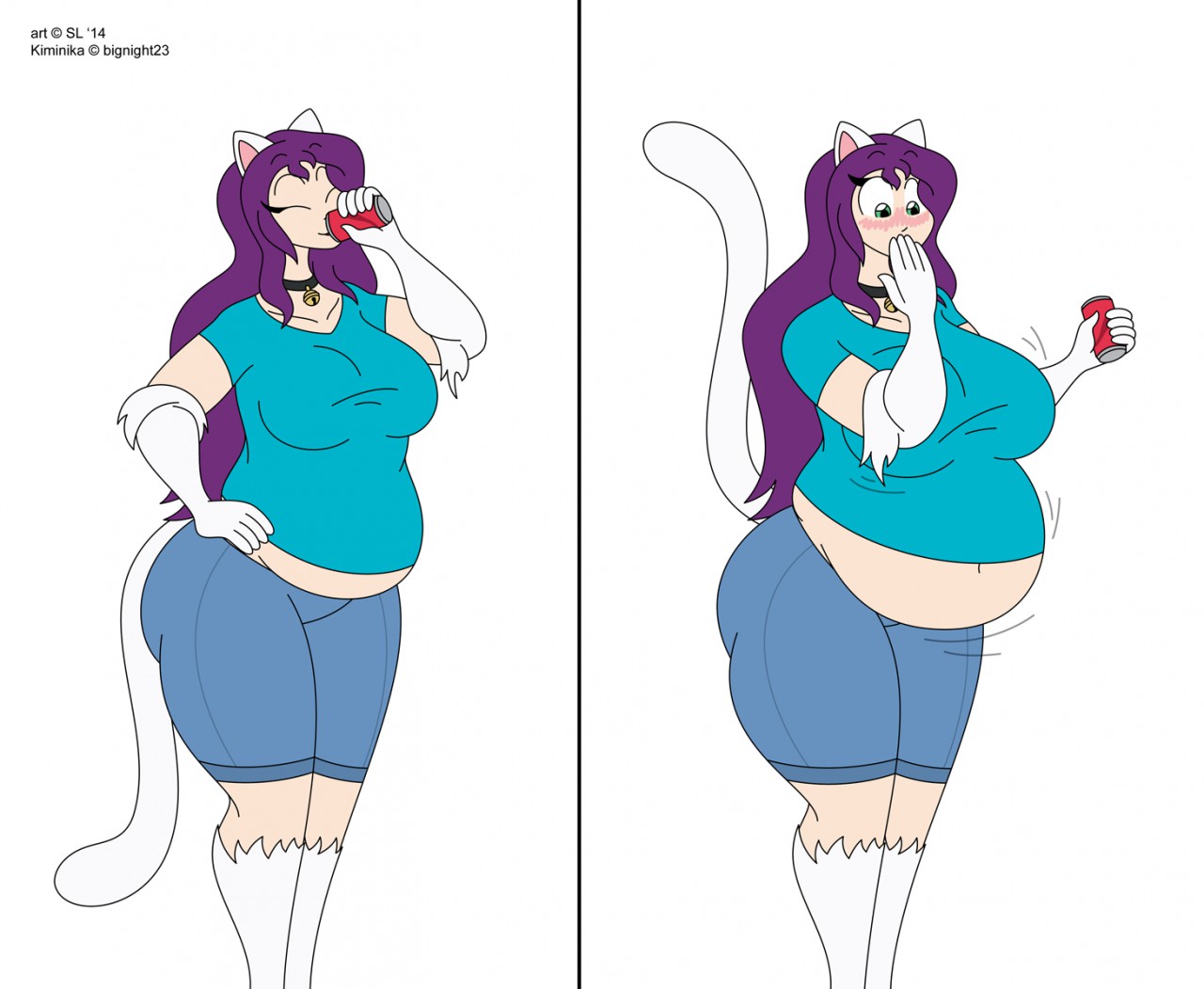 Kimi's Cola Weight Gain Part 1. Click to change the View. 