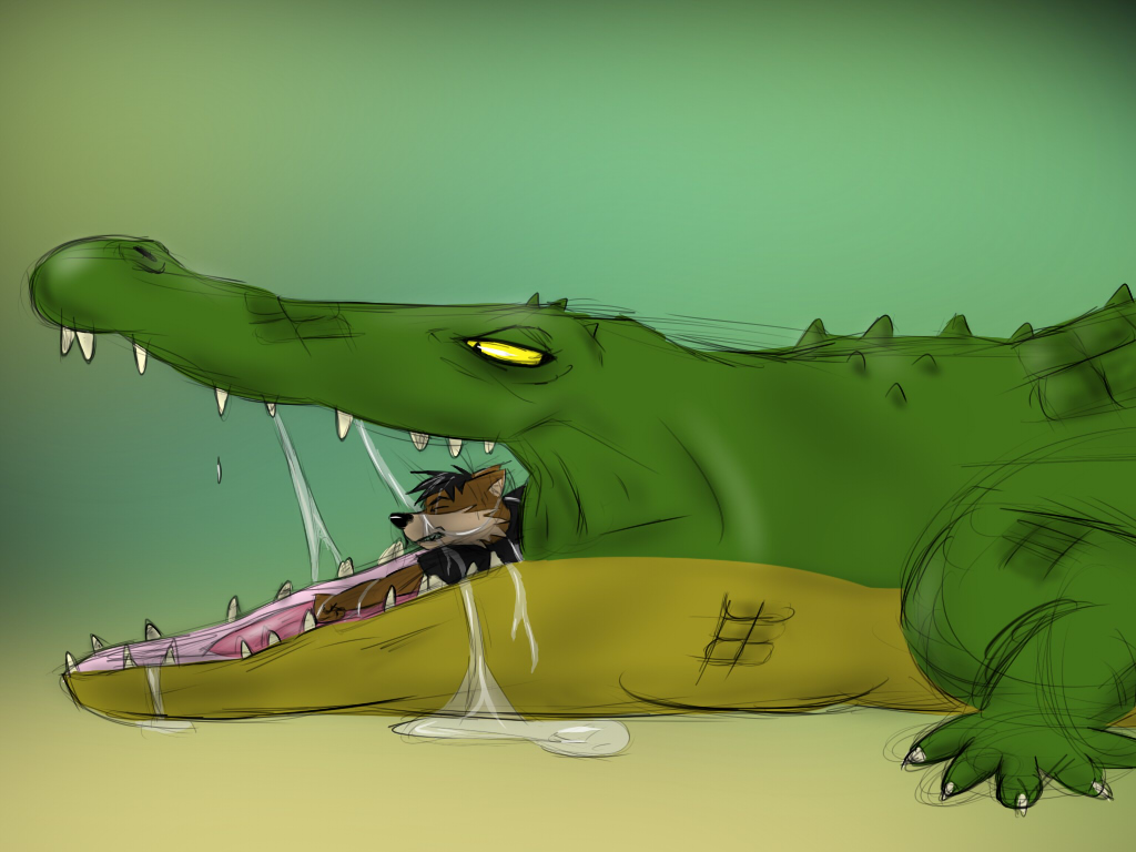 Alligator vore