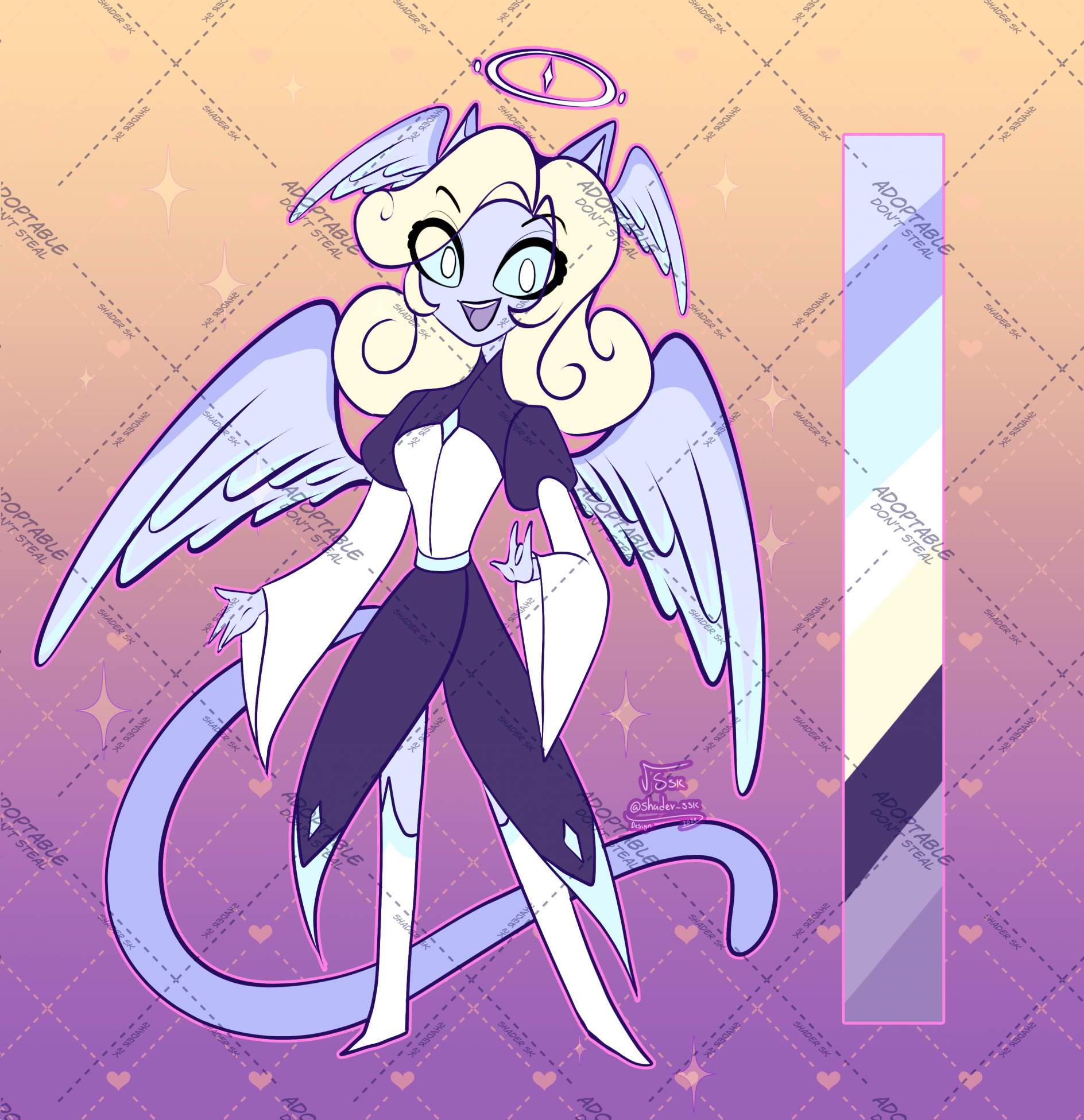 ADOPTABLE HAZBIN HOTEL ANGEL OC | CLOSED by ShaderSK -- Fur Affinity [dot]  net