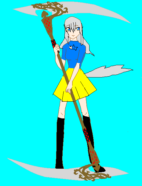 anime girl with scythe base