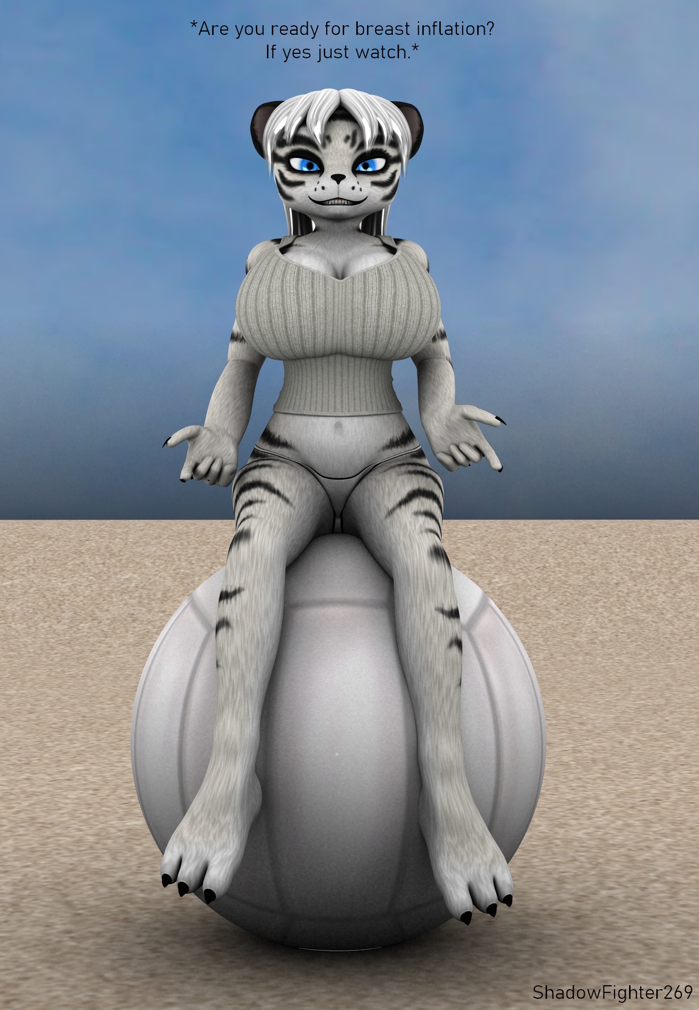 Tigress beach breast inflation PART 1 by ShadowFighter269 -- Fur Affinity  [dot] net