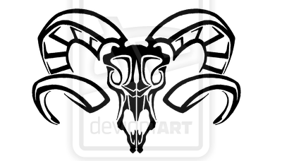 Aries Ram Tattoo Design by Shadowkira -- Fur Affinity [dot] net