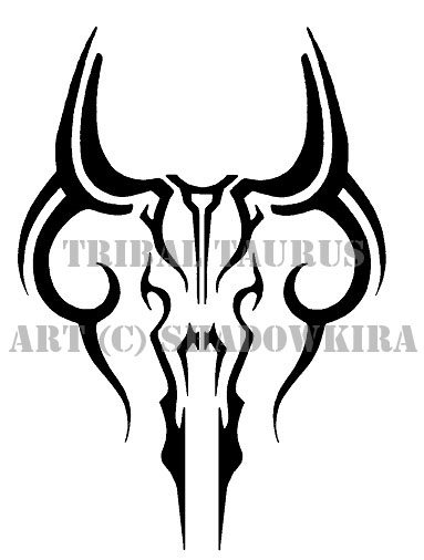 Taurus Png Image  Tribal Taurus Tattoos Transparent PNG  600x357  Free  Download on NicePNG