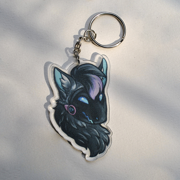 Google Protogen  Acrylic Charm – PeachyMothShop