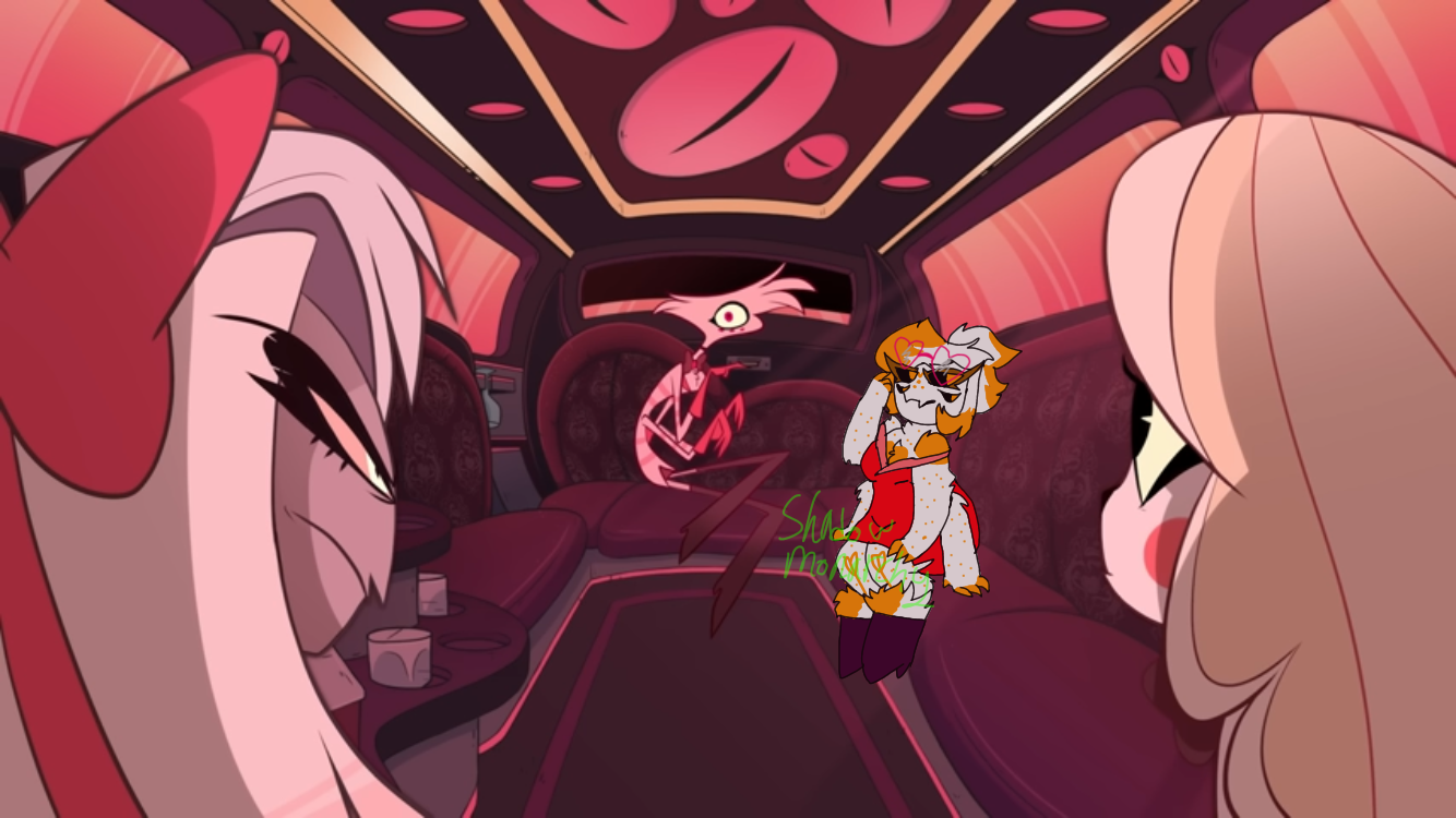 My oc in a Hazbin hotel scene by Shadow_monarchy125 -- Fur Affinity [dot]  net