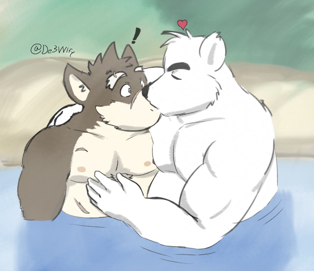 Butch and Moritaka Hot Tub Make Out by ShadowNinja976 -- Fur Affinity [dot]  net