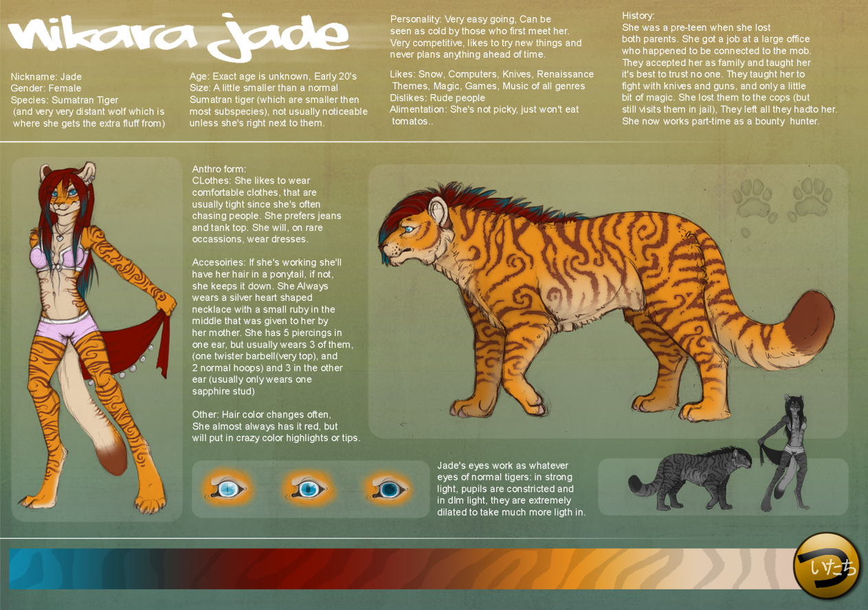 Nikara Reference Sheet by ShadowTiger18 -- Fur Affinity [dot] net